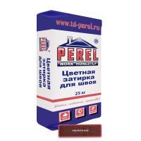 Цветная декоративная затирочная смесь Perel RL кирпичная Зима