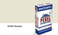 Цветная декоративная затирочная смесь Perel RL белая