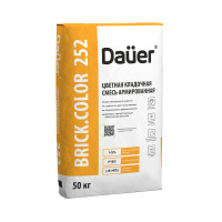 Цветная кладочная смесь армированная Dauer BRICK.COLOR 252 шоколадная 50 кг